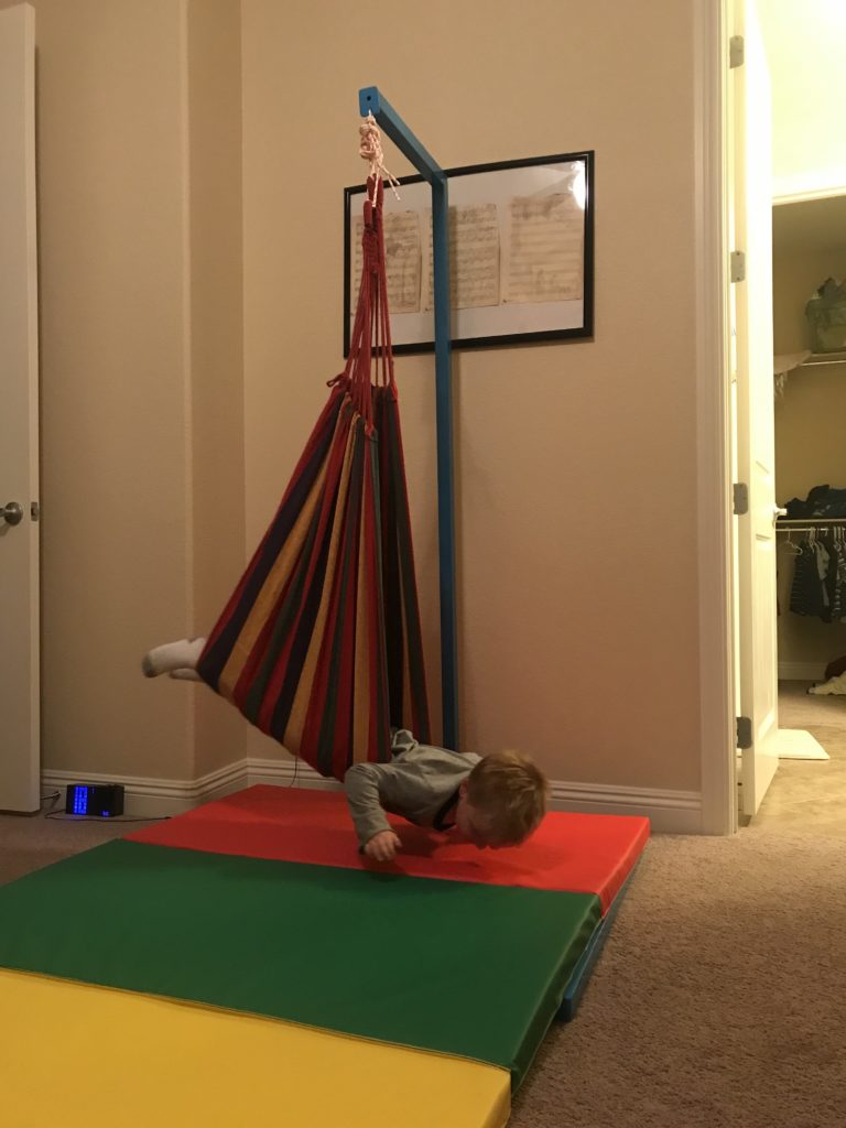 therapy swing in my hyperactive sons room